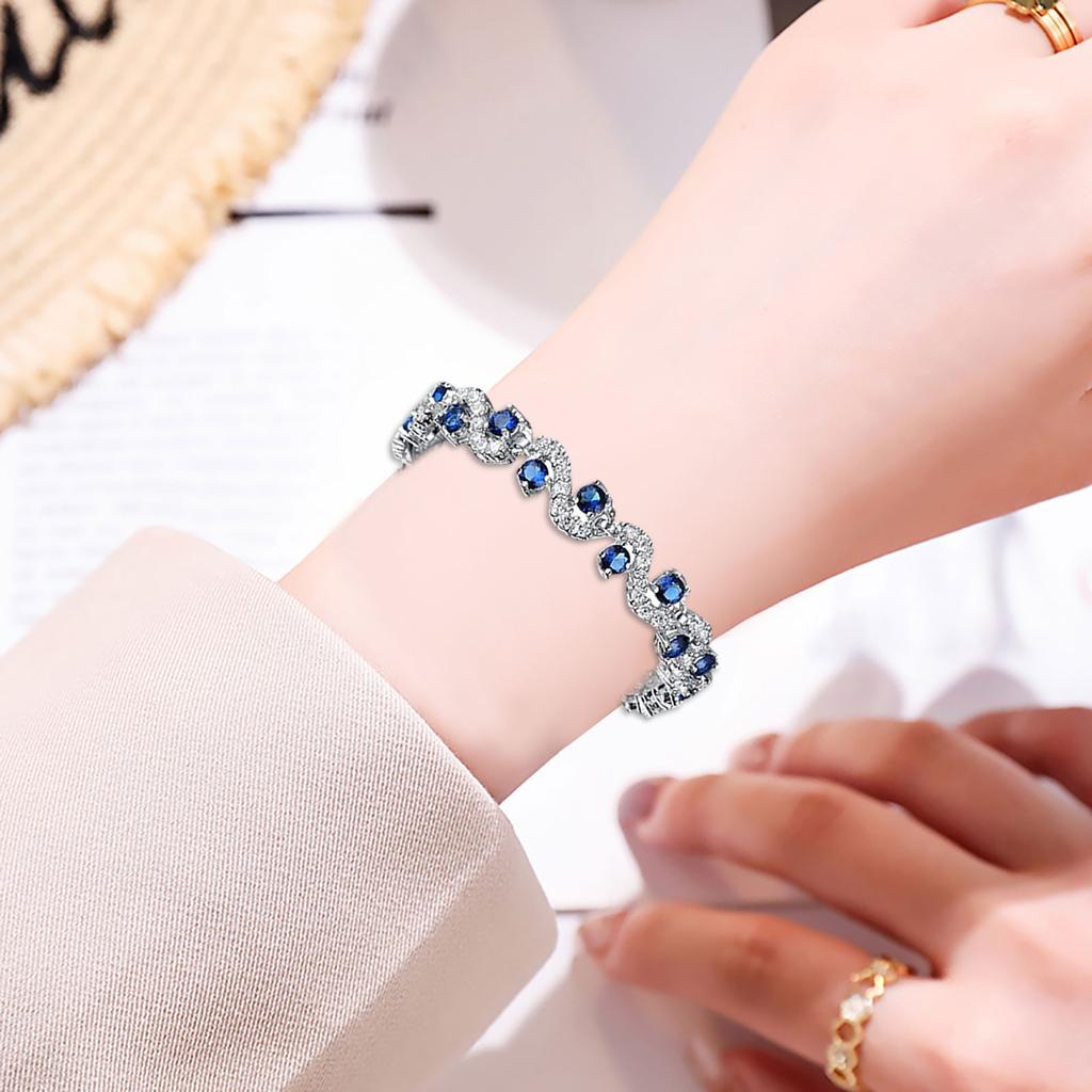 Temperament Copper Plated Crystal Ladies Bracelet Fashion Versatile Jewelry