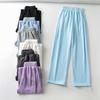 New Women's High-Waist Summer Harem Pants: Lightweight, Solid Color, Loose Fit with Drawstring and Cuffed Ankles.