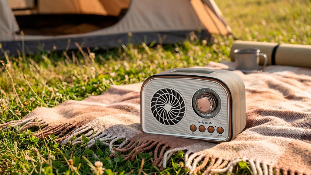 Radio przenośne Kruger&Matz Bluetooth AUX microSD wbudowany akumulator