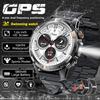 New Adventure GPS Map Navigation Smart Watch AMOLED Screen 10ATM Waterproof Clock Compass Flashlight BT Call Smartwatch Men