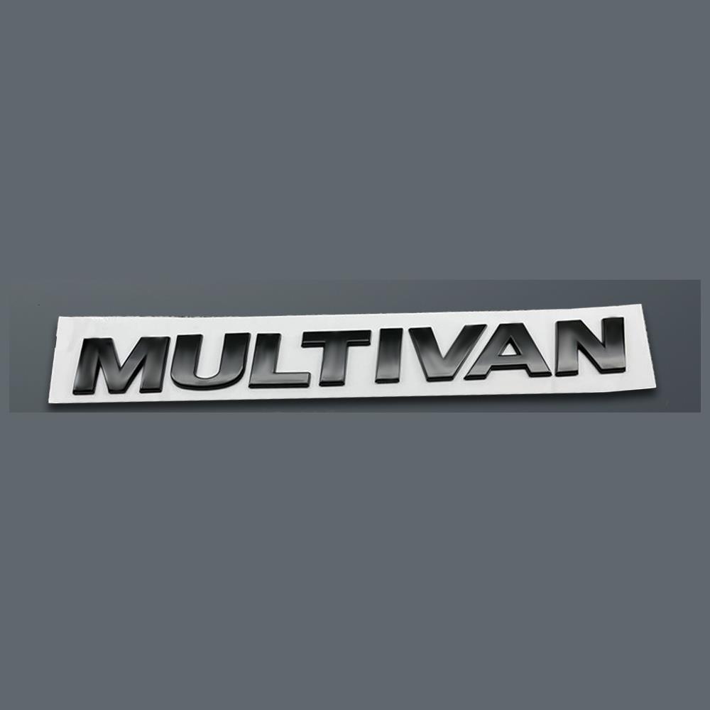 1pc 3D ABS MULTIVAN Letter Logo Car Sticker Tail Bumper Badge Auto Rear Trunk Emblem Decals For VW MULTIVAN Passat Accessories