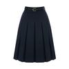 TVIEW Belted Pleated Midi Skirt_V6B-Csk002