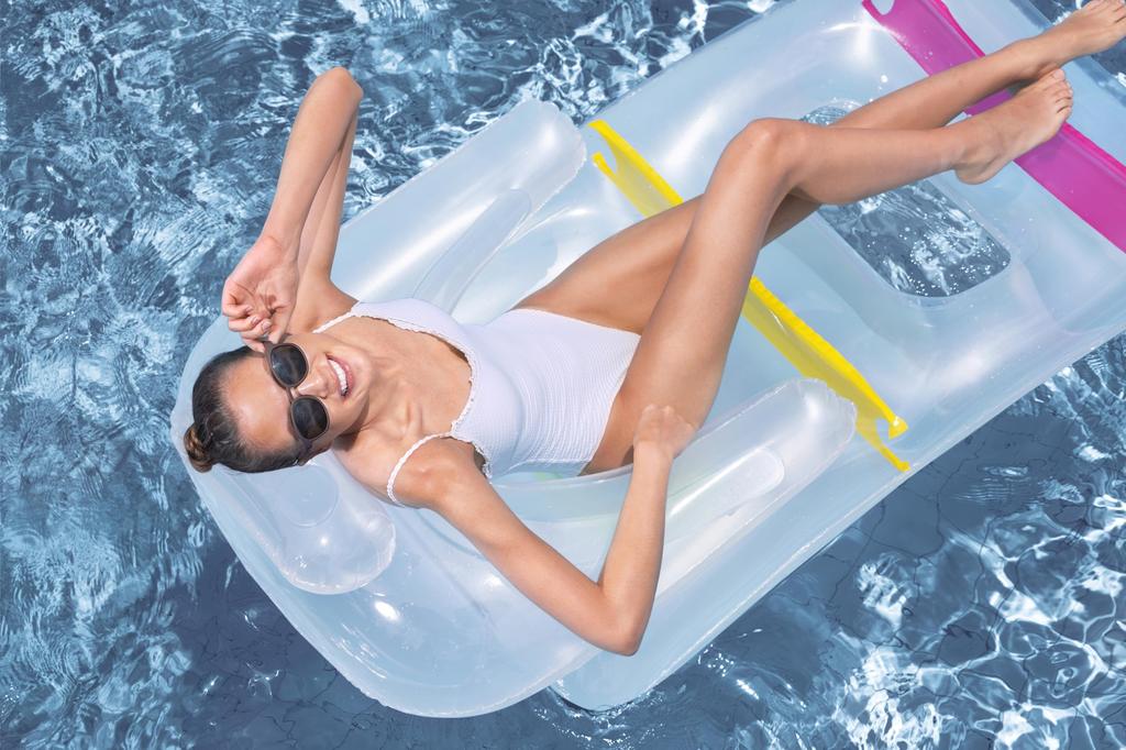 Bestway Rangs 149 X 59cm Summer Color Lounge Float for the Sea or Pool 43011