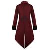 Manysun 2023 Halloween Amazon European and American New Medieval Retro Costume Mid-Length Punk Men's Coat