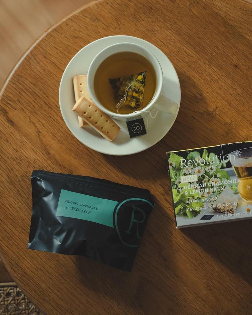 Nakato Revolution Revolution Tea Lemon 24g x 16 Set of 2 Herbal [Chamomile & Balm] (1.5g bags) Tea, Caffeine-Free