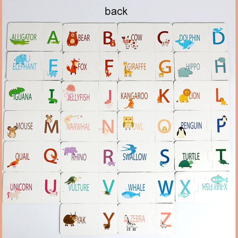 Paper Number Matching Puzzle English Letter Cognitive 1-20 Digital Enlightenment Math Educational Toys For Children