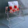 Clear Acrylic Display Stand Snack Shelf Mask Perfume Storage Rack Food Ladder Shelf Supermarket Cigarettes Book Magazines Holder