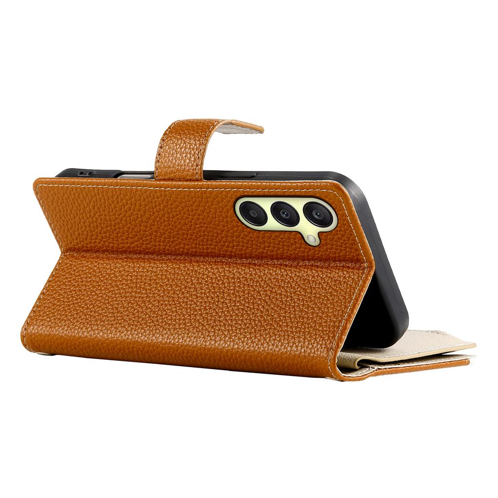 For Samsung Galaxy A17 5G/A17 4G/A26 5G Case Zipper Wallet Color Splicing Leather Flip Phone Cover with Straps