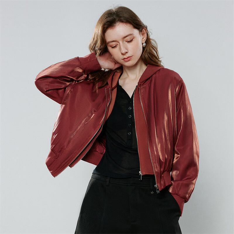 Chuyu Women's Spliced Hooded Winter Jacket