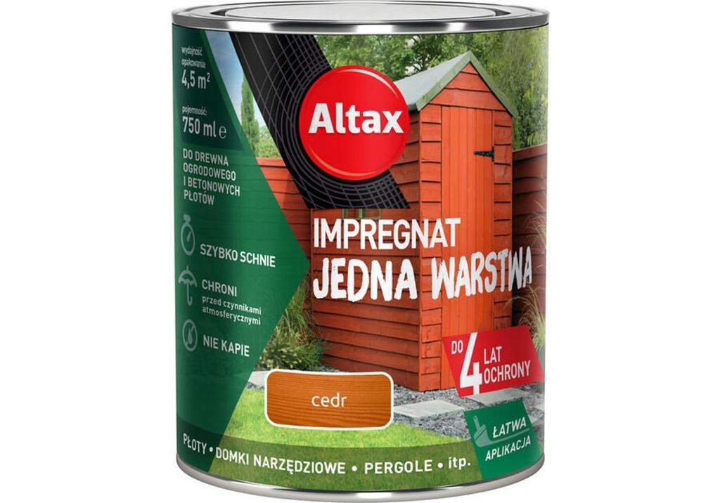 One-layer impregnation for wood and concrete, cedar, 0.75l