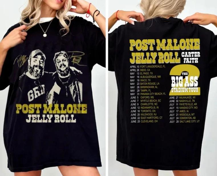 Post Malone The Big Ass Stadium Tour 2026 T-shirt 2XL