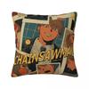 Anime Chainsaw Man Pillow Case Cushion Covers Customized Polyester Decor Pillowcover for Seat 45x45cm