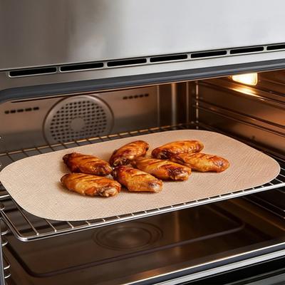 2Pcs Baking Mat Non-Stick Coating Heat Resistant Dishwasher Safe Non-stick Oven Liner Reusable Steam Cooking Accessory for Thermomix TM7