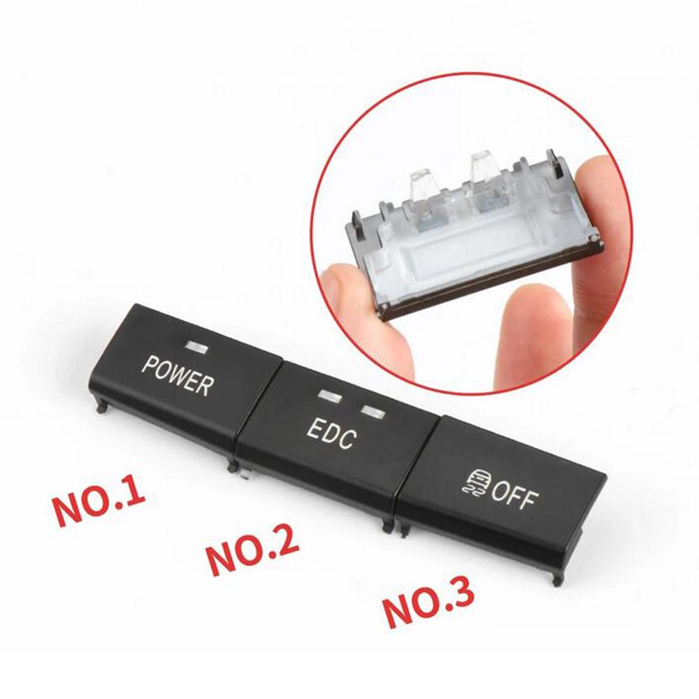 3pcs 61317841136 Center Console Switch Button Caps For BMW