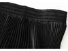 Elegant Pleated Midi Skirt with Elastic Waist for Spring and Autumn - Women 0663