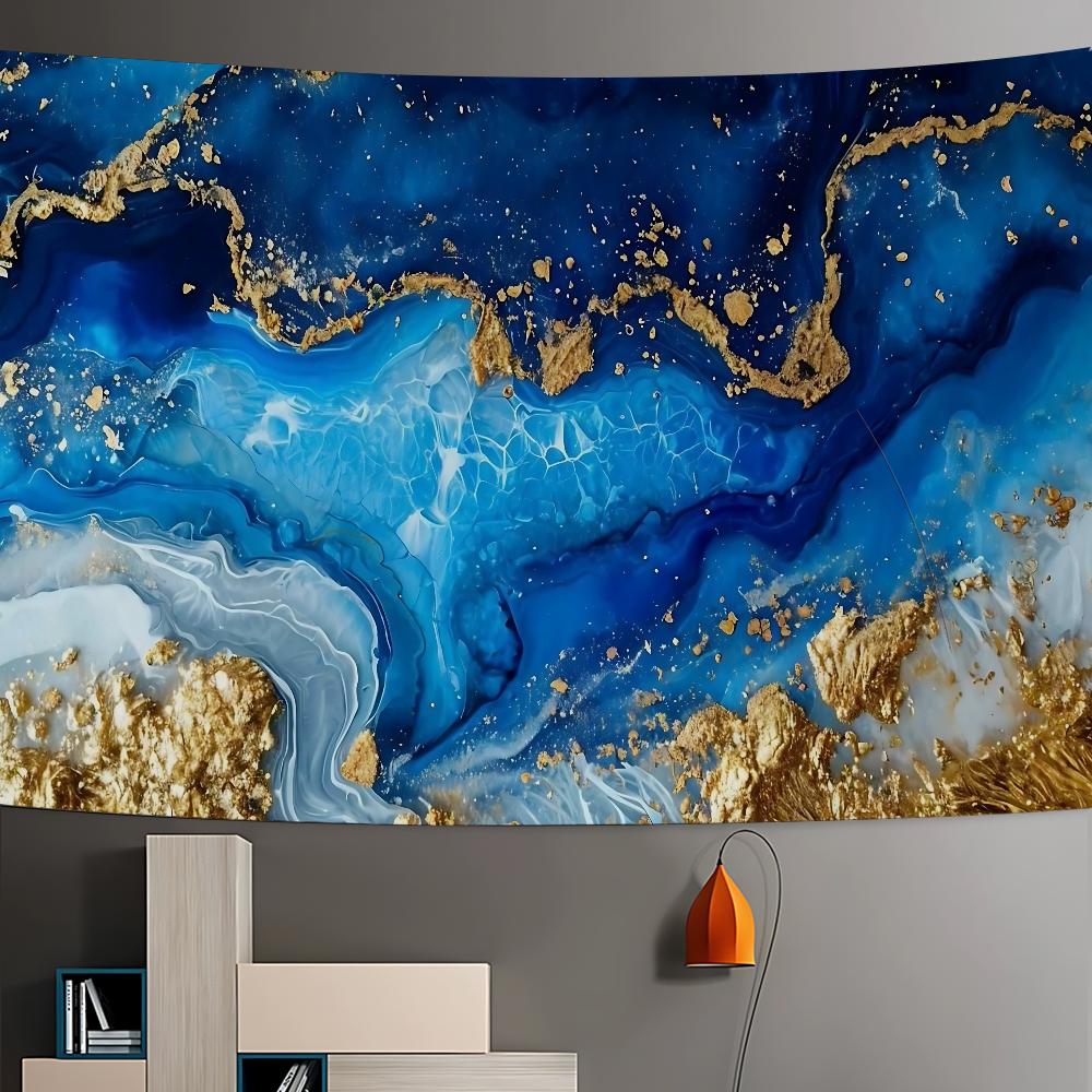 INS Wind Gold Marble Fluid Pattern Tapestry Art Printing Cheap Hippie Wall Hanging Bohemian Wall TapestriesArt Home Decor