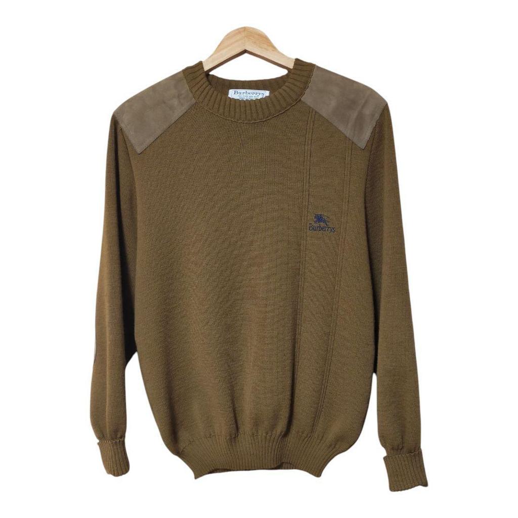 Used Burberrys Knit Old Vintage Elbow Patch
