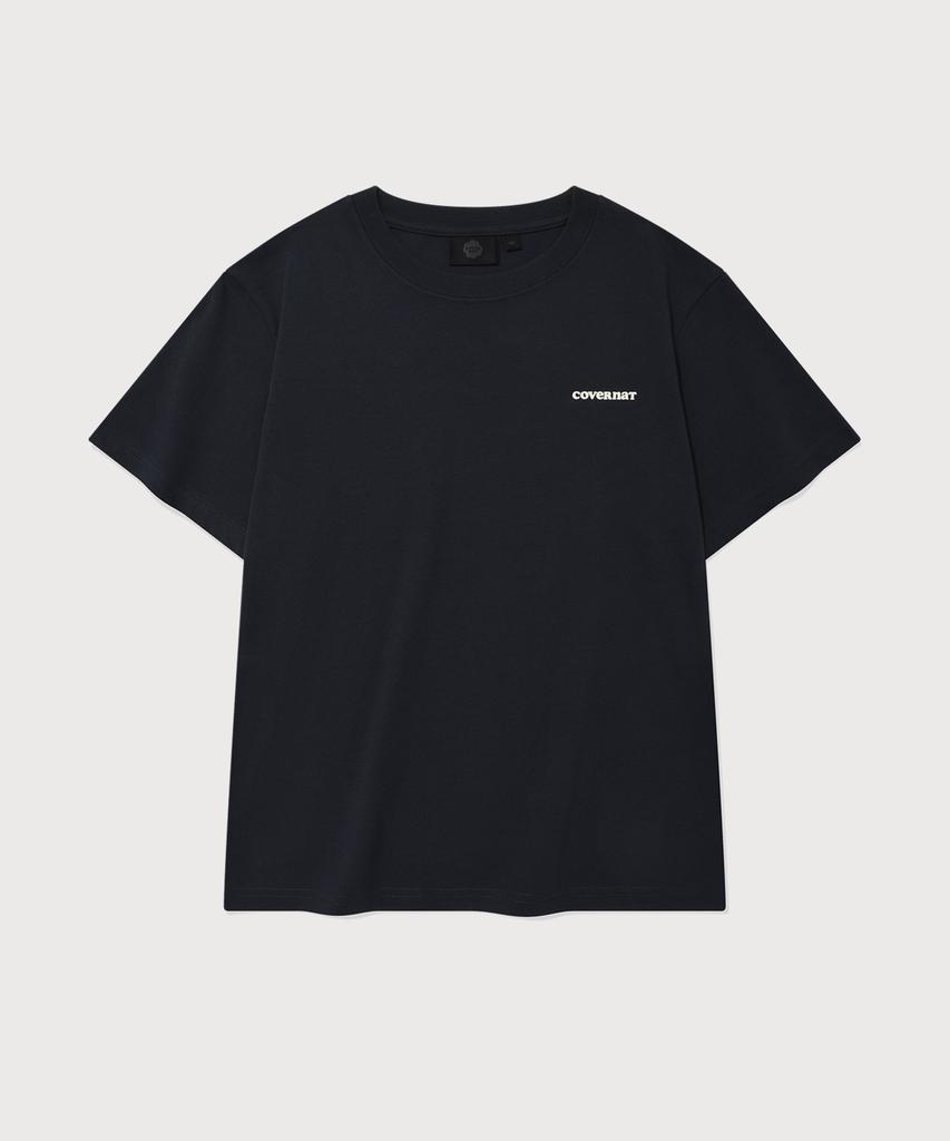COVERNAT WOMAN [2Pack] Women'S Cool Cotton Essential T-Shirt Dark Navy+White