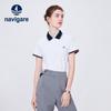 Navigare Women's Slim Fit Short Sleeve Polo T-Shirt