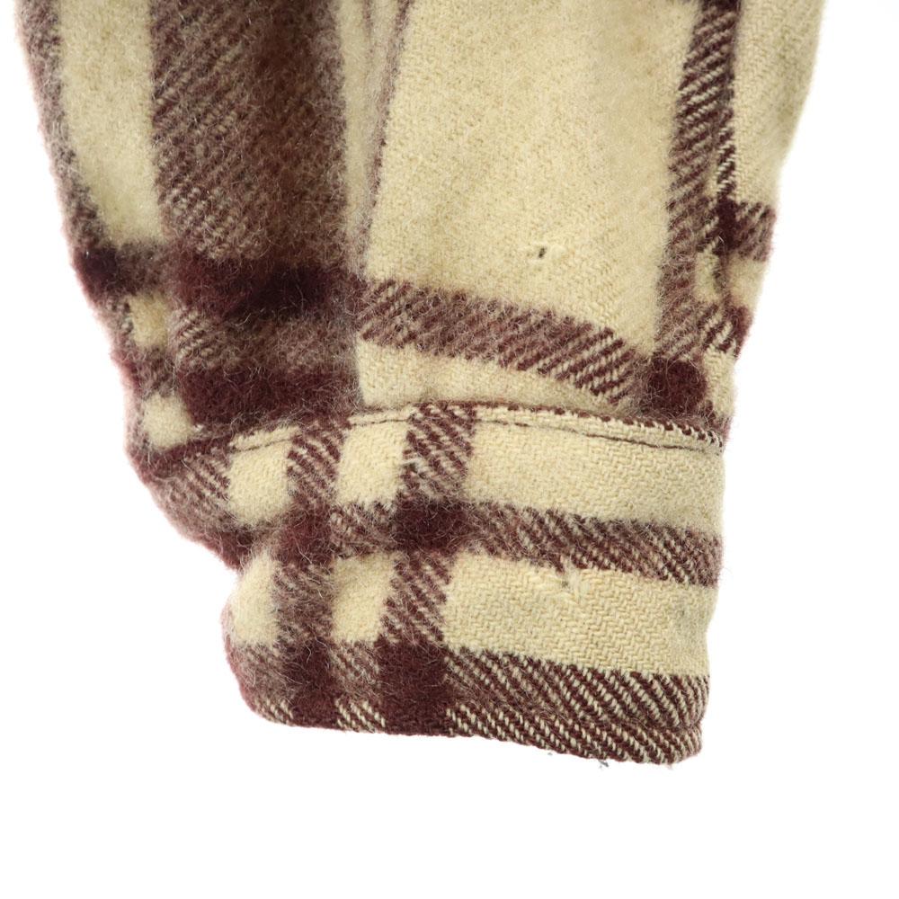 Field Stream 50s Vintage Long Sleeve Wool Shirt Jacket M Beige and Others Men's Used