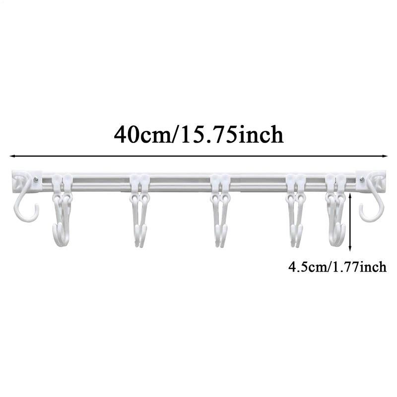Kitchen Utensil Hangers Wall Mount Adhesive No Drilling Spatula Storage Rack Space Saving Home Organizer For Spoons BBQ Tools