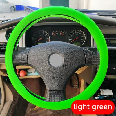 Auto Universal Silikon Lenkrad Elastische Handschuh Abdeckung Textur Weiche Multi Farbe Auto Dekoration DIY Abdeckungen Zubehör