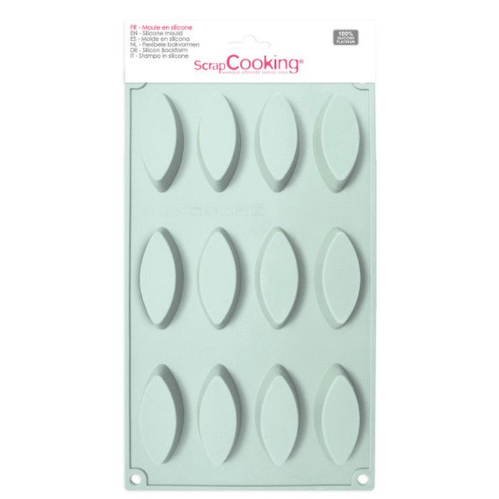 Moule - SCRAPCOOKING - Multi - 9 barquettes - Silicone - Compatible lave-vaisselle