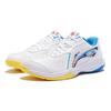 Li Ning Thunder Junior Comfortable Durable Badminton Training Shoes Kids Shoes White Blue AYTT014-6