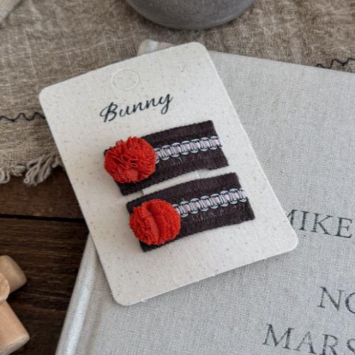 Cartoon Embroidery Children's Hairpin Cute Mushroom Girl Bangs Side Clip Hairpin Hair Clip Kids Hair Accessories Headwear