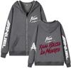 2023Anuel AA zipper new printed hoodie sweatshirt jacket REAL HASTA LA Muerte casual sportswear Unisex's and women's anime pullover