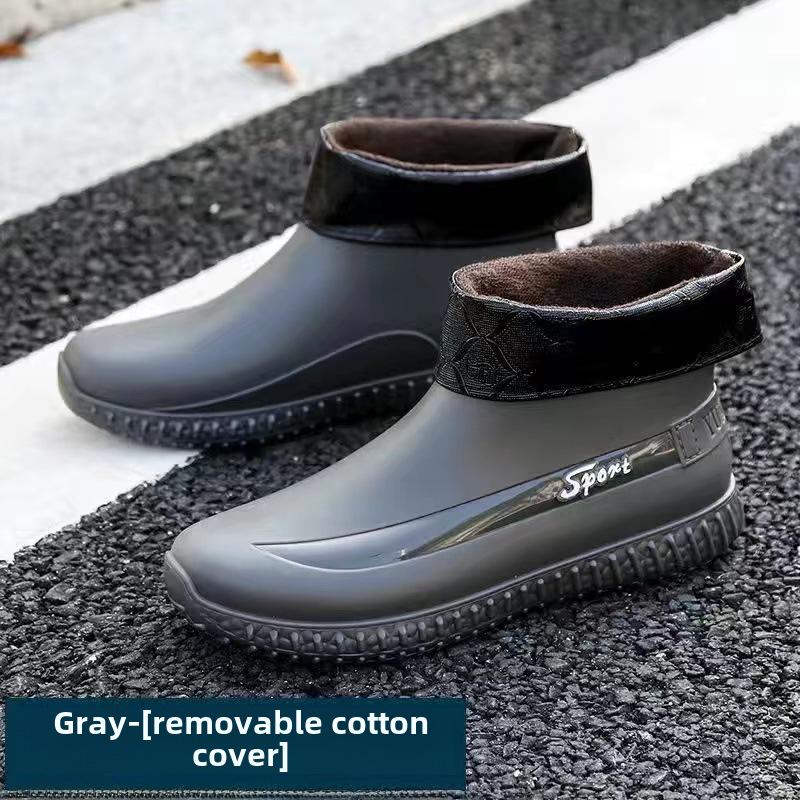 Men's Waterproof Non-Slip Rubber Rain Boots - Work and Fishing Shoes