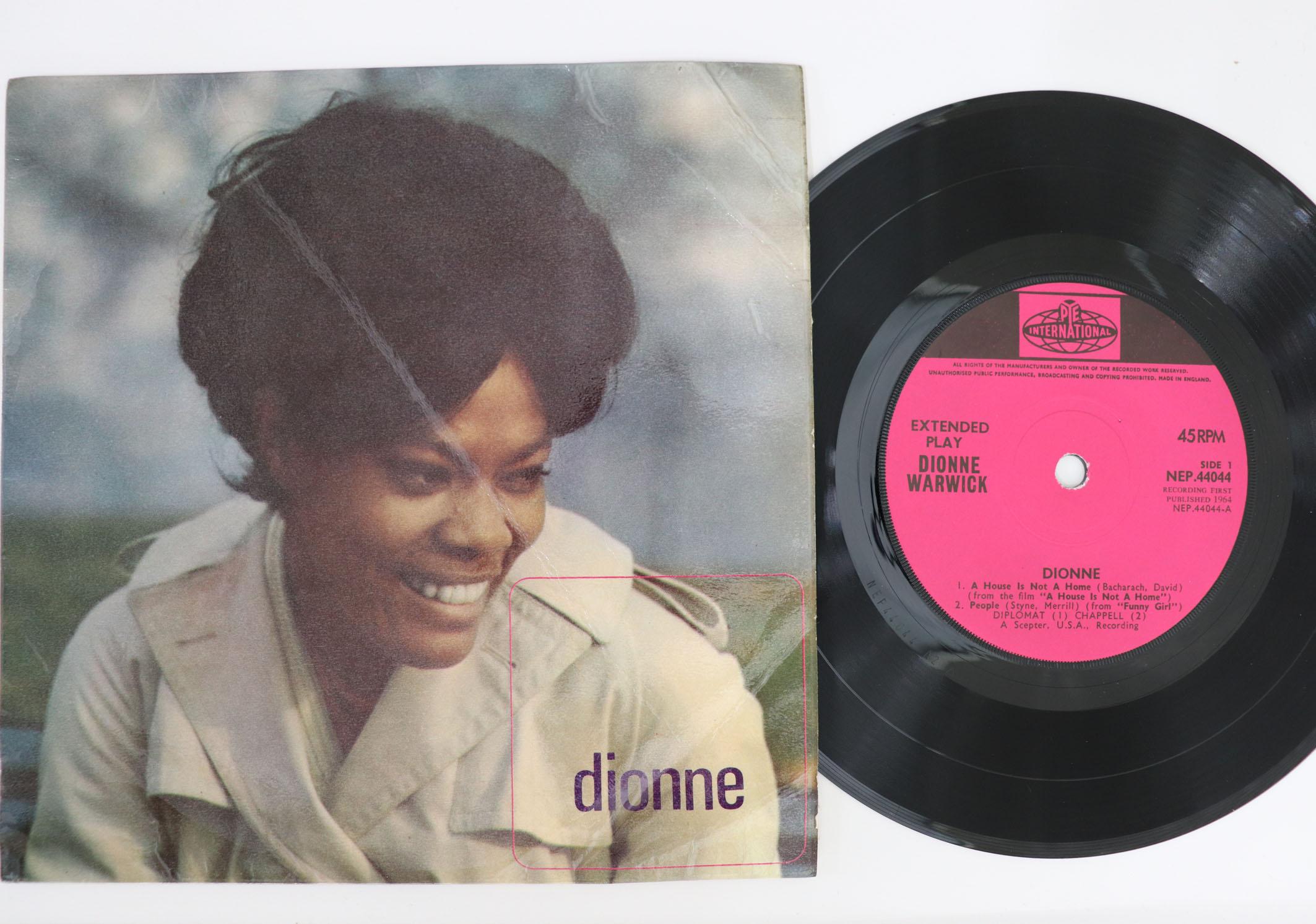 

7inch Record DIONNE WARWICK Dionne NEP44044 PYE INTERNATIO 1965 UK SoulFunk Used