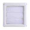 White Dryer Outlet Cover With Net Ventilation Grill Active Louver Exhaust Vent Cover  House Outside