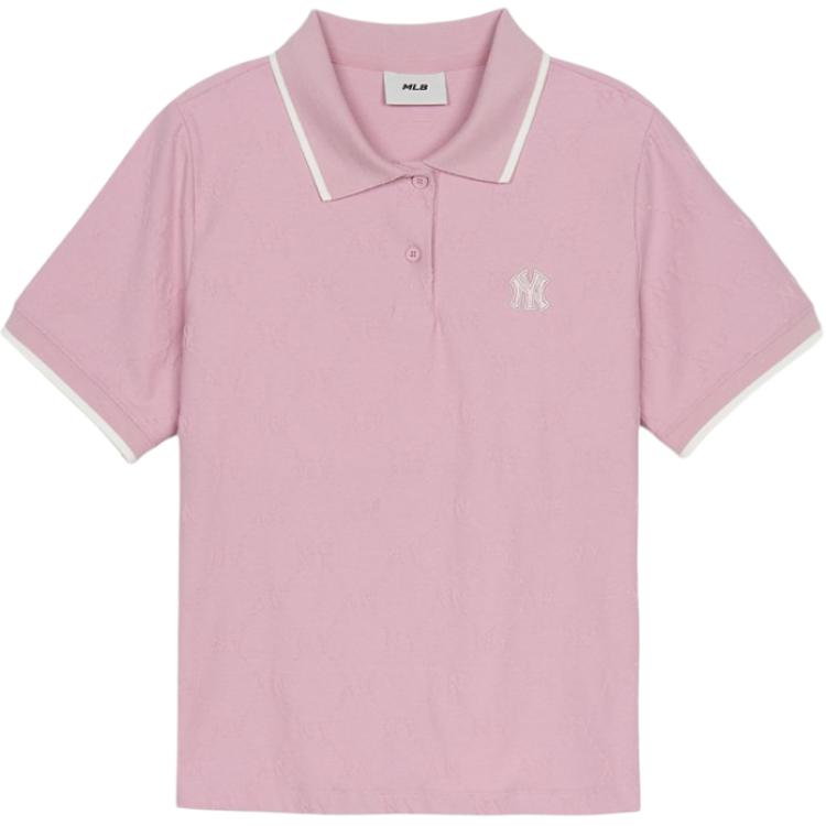 

New MLB New York Yankees Polo Shirt Women s Pink 3FPQM0353-50PKM M