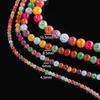 1String 4-10mm Mixed Color Glass Beads Round Crackle Spacer Beads DIY Bracelet Necklace for Jewelry Making Supplies Accessories