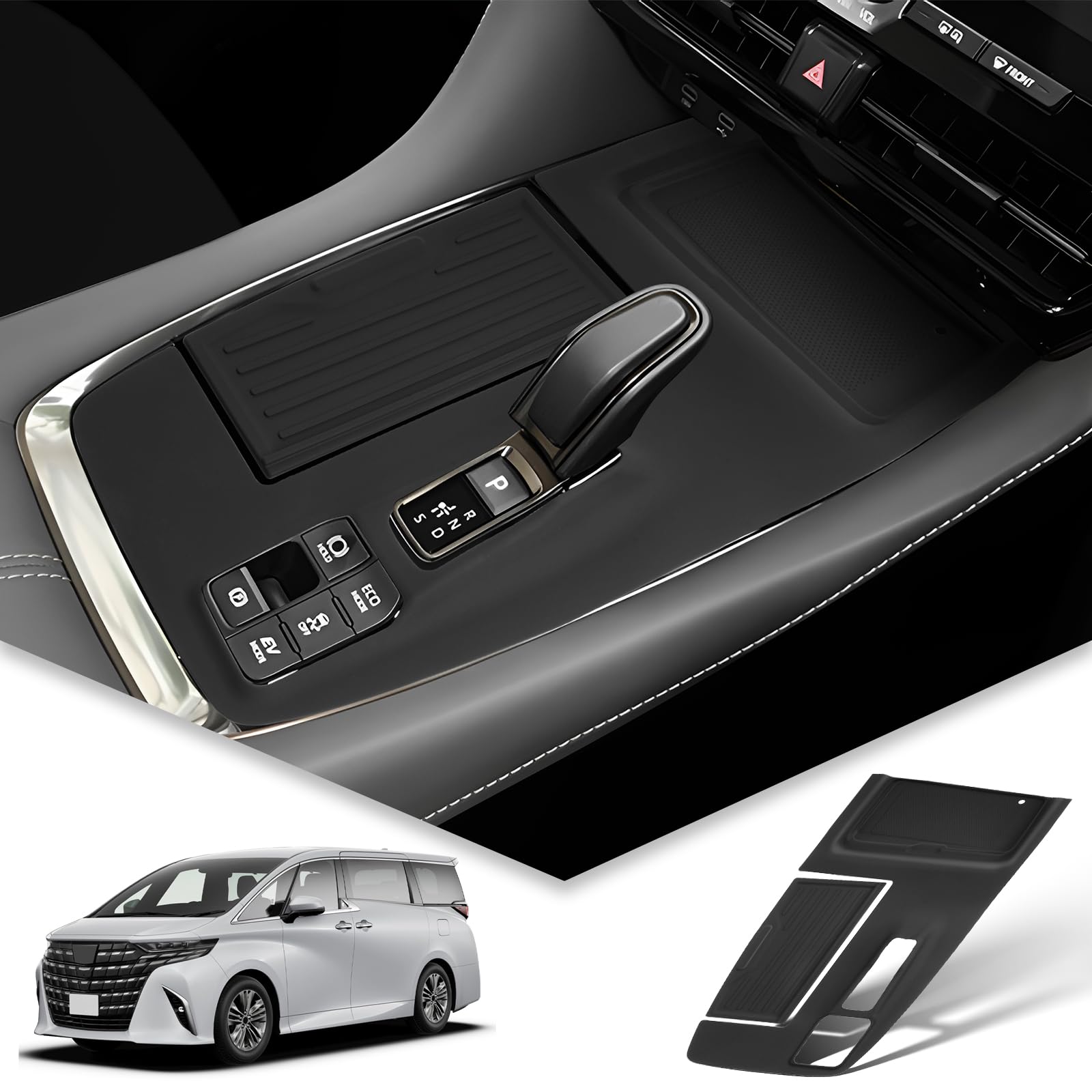 

BIBIBO Новый эксклюзивный силиконовый коврик на панель переключения передач для Toyota 40-й серии, Аксессуары для Alphard 40-й серии, Аксессуары для Vellfire 40-й серии, Лоток для центральной консоли