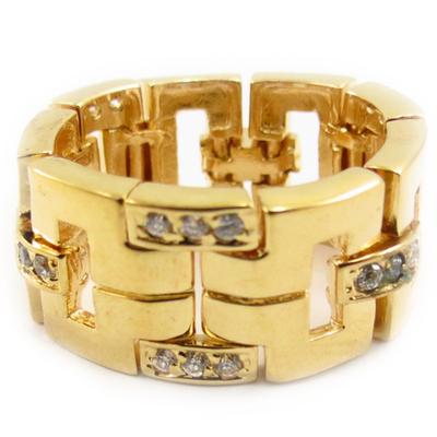 Articulated 'Goddess' Gold Plated Ring