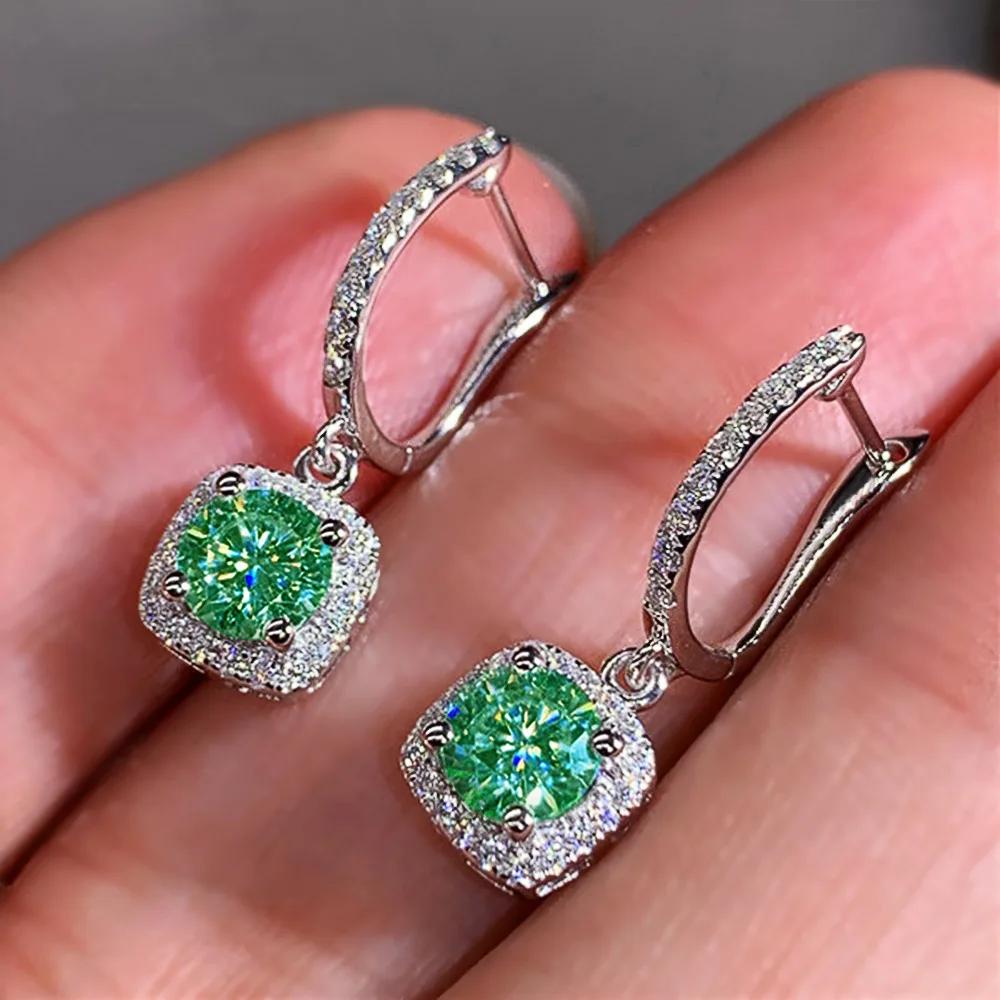 

Copper Inlaid Zircon Women S Wedding Earrings High-End Luxury European And American Style Jewelry With Ear Buckle For Wholesale