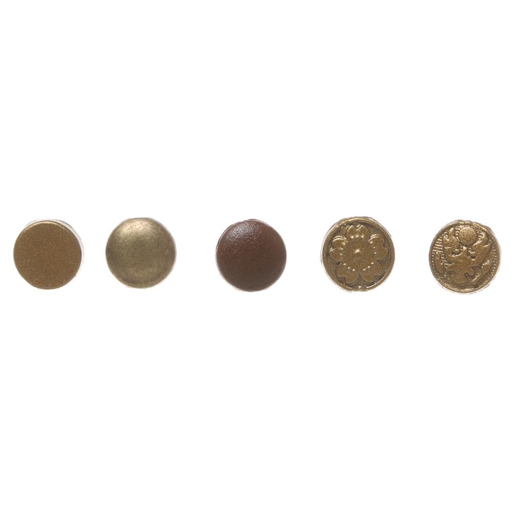 Dekoration Puppenhaus Miniatur Mini Knöpfe Metallschnallen Kleidung Nähschnalle DIY Puppenkleidung