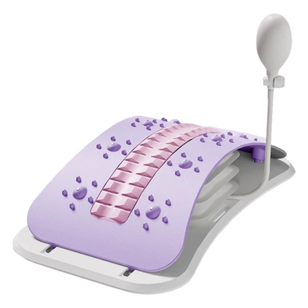 Adjustable Back Massager Lumbar Support Lumbar Support Board Inflatable Regulated Spine Decompressor for Lower Back Pain Relief