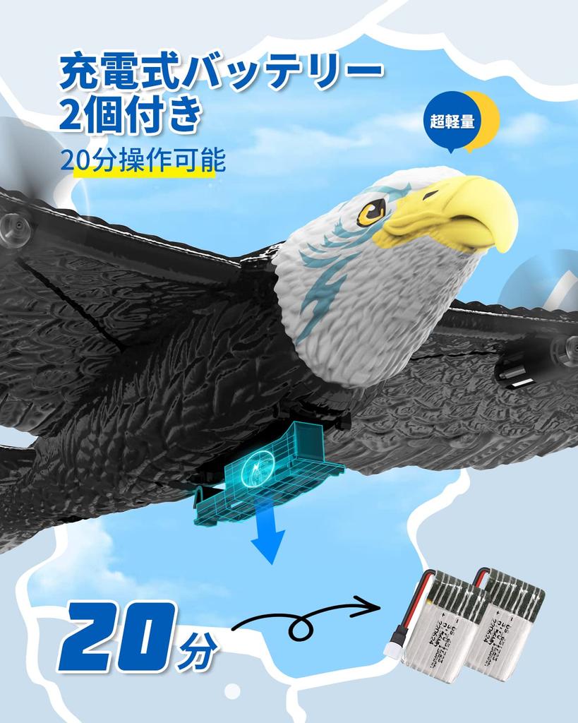 FX651 RC Glider Airplanes for Kids and Beginners, 2-Piece Set, EPP Material, Lightweight, Durable, Impact-Resistant, 6-Axis, 2.4Ghz Control,