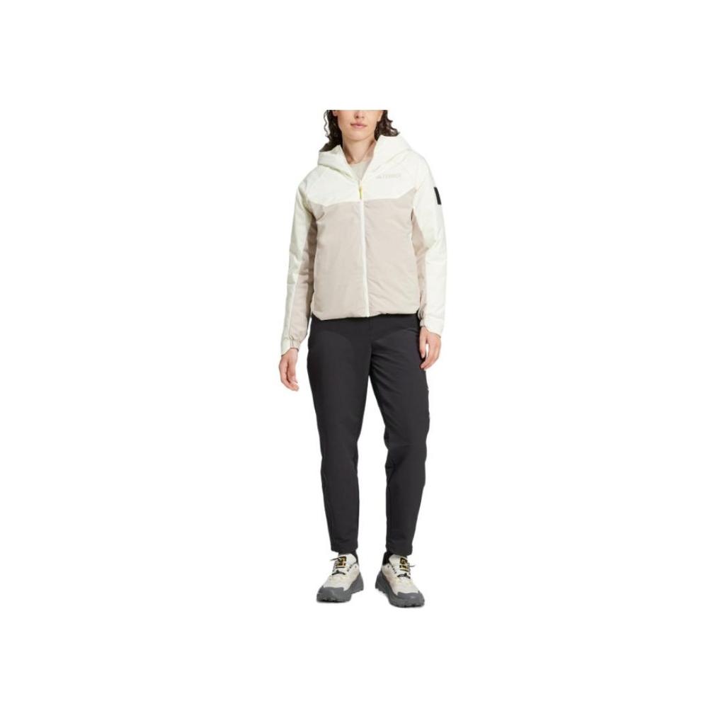 Adidas X National Geographic Collaboration FW24 Insulated Outdoor Reversible Warm Down Jacket Women Jacket Ivory-White JI8298