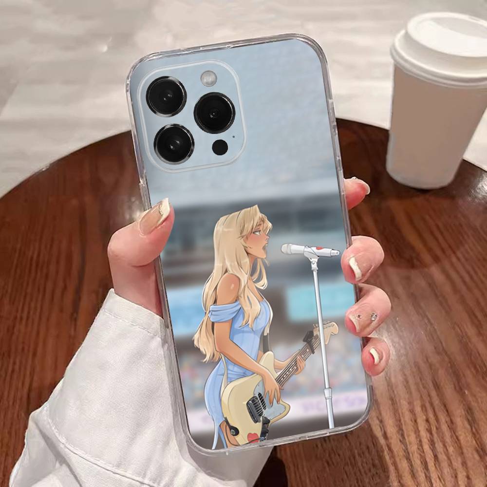

Чехол для телефона Singer S-Sabrina C-Carpenter для iPhone 17,16,15,14,13,12,11 Plus,Pro,Max,XR,XS,Plus,E,SE4,Mini Прозрачная крышка iPhone11