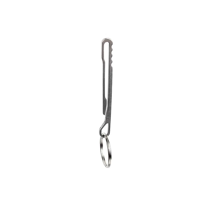 

[wumio] belt clip stainless hook key ring key ring outdoor pants key belt clip compact small size multi tool Attachment simple