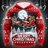 Felpa per Bambini Natale Babbo Natale Stampa 3D Felpa Unisex Moda Comoda Abbigliamento Bambini Festività Abbigliamento per Bambini