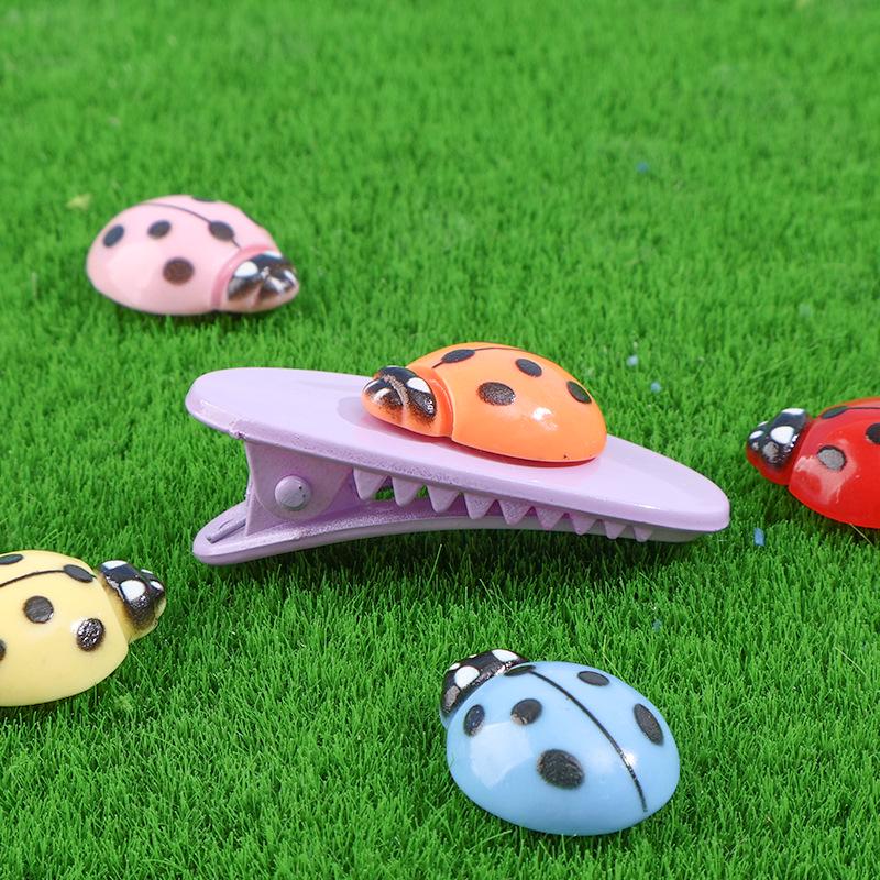 Käfer Harz Haarspangen Set - DIY Kinderbasteln mit Marienkäfer Ornamenten