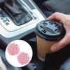 2 Pack Handmade Boho Drink Coaster Holder Cotton Knitted Car Coasters for Cup Holders Universal Auto Macrame Non-Slip Cup Holder Removable Car