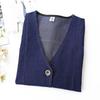 2026 Plus Size Women's V-Neck Denim Vest: Slimming, Versatile Cardigan for Spring/Autumn