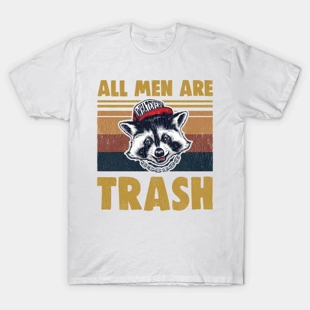 Kawaii Raccoon Possum Lover Gift Men T Shirt I Can Show You Some Trash Graphic Tshirts Hipster Cool Tee Hip Hop Harajuku Shirt