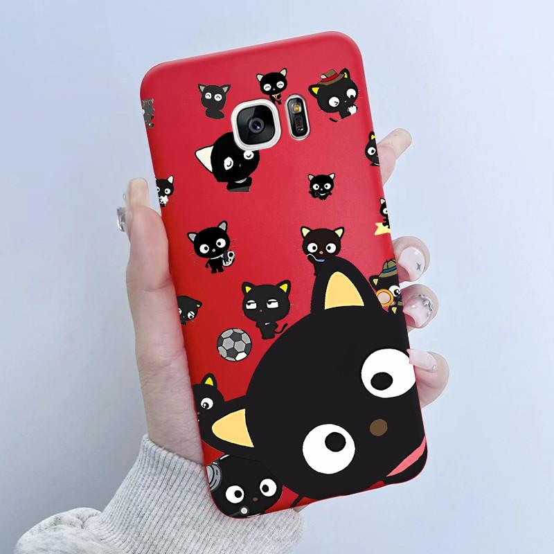 For Samsung Galaxy S7 S7Edge Case Soft TPU Silicone Cover Cute Astronaut Panda Phone Case For Samsung S7 S 7 Edge Coque Funda